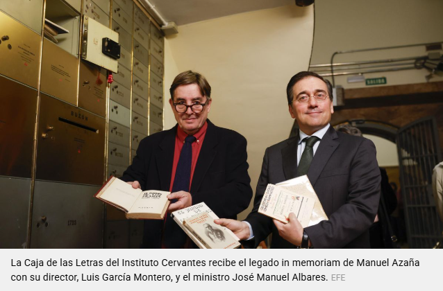  Luis García Montero, y el ministro José Manuel Albares. EFE